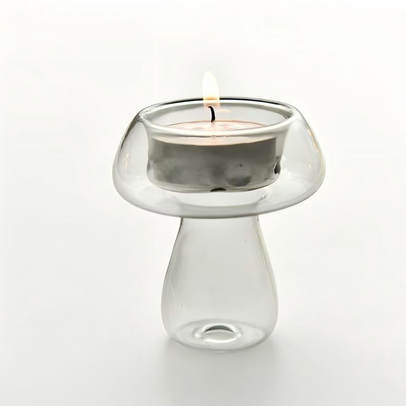 Transparent Mushroom Candlestick